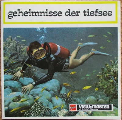 3 VIEW-MASTER 3D BILDSCHEIBEN - GEHEIMNISSE DER TIEFSEE + BOOKLET - Bild 1 von 3