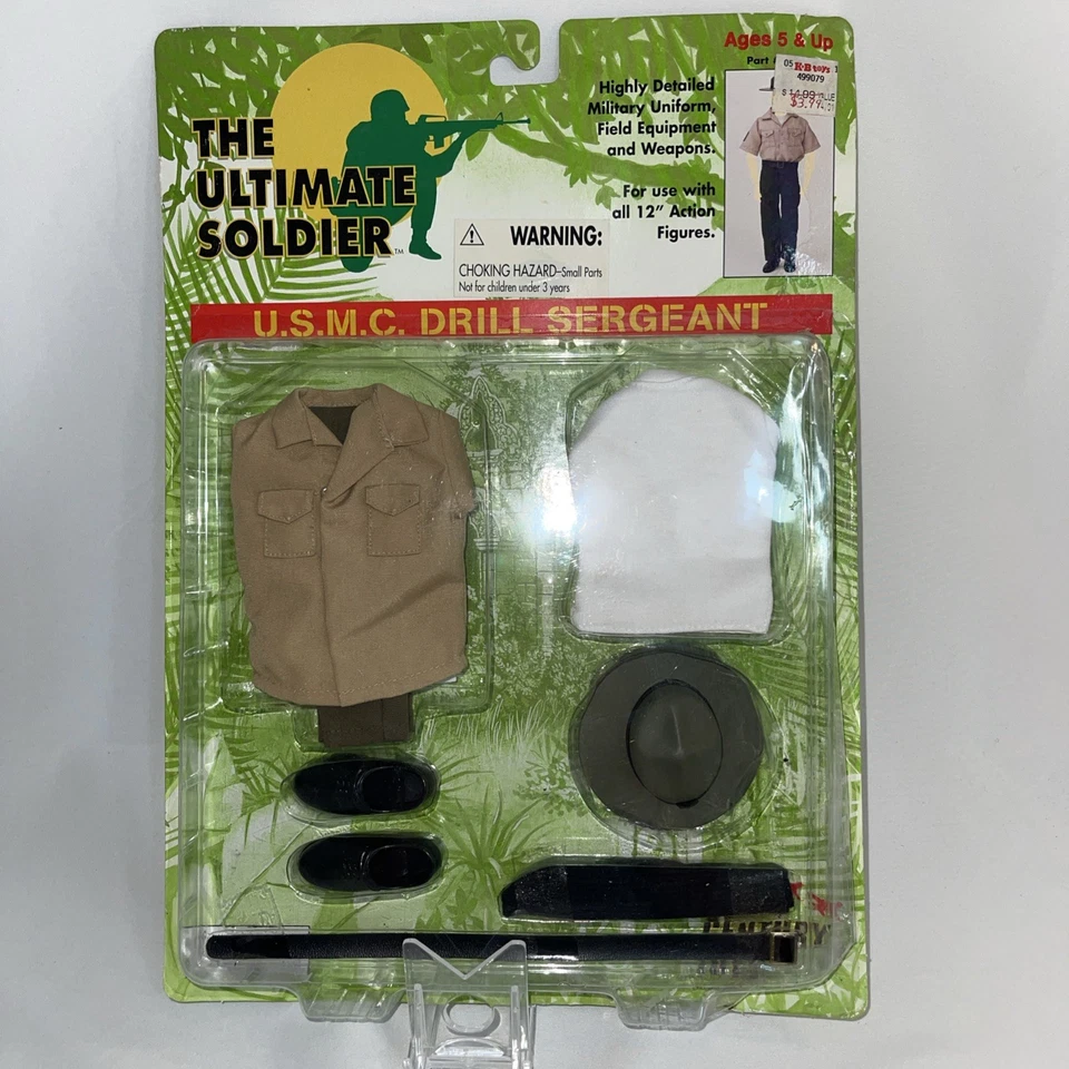 1997 21st Century Toys Ultimate Soldier USMC Drill Sergeant Uniform Set