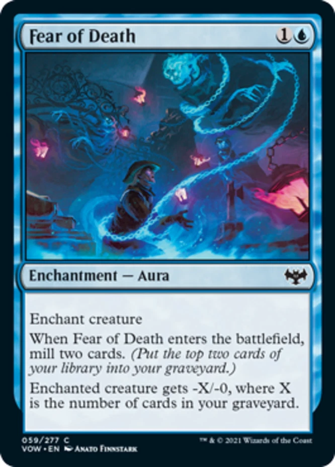 x1 Fear of Death - Innistrad: Crimson Vow - NM - MTG - Image 1 of 1