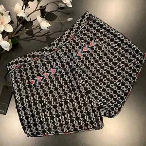 Dolce Vita Pamina Woven Tweed Pattern Beaded Shortie Shorts Black White NWT - Picture 1 of 14