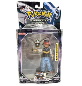 2007 Rare Pokémon Diamond & Pearl Trainer Set ASH & STARLY 5" Fig by JAKKS - Picture 1 of 7