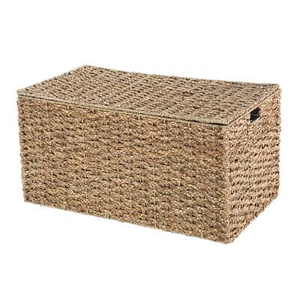XL Braided Seagrass Storage Trunk - Picture 1 of 13