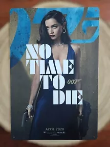 π Blechschild Metallschild James Bond 007 Ana De Armas Tin Sign - Picture 1 of 2