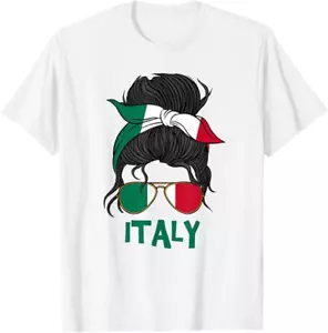 Italian Flag for Women Italy for Girls T-Shirt, white - Picture 1 of 2