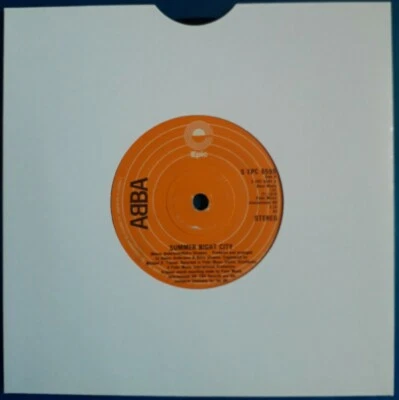 ABBA - SUMMER NIGHT CITY / MEDLEY :                ORIGINAL UK 7'' vinyl single  - Image 1 of 4