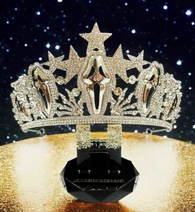 Scream the Movie, Scream Crown, Horror movie, Halloween headpiece, silver crown - Picture 1 of 10