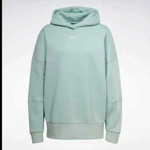 Sudadera con capucha para mujer Reebok Lux XL gris marino de gran tamaño pulóver sudadera nueva - Imagen 1 de 9