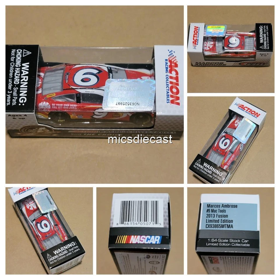 Free SH Gold Series techo rígido 2013 Marcos Ambrose #9 Mac Tools 1:64 pequeño nuevo en caja Foto 1 de 4