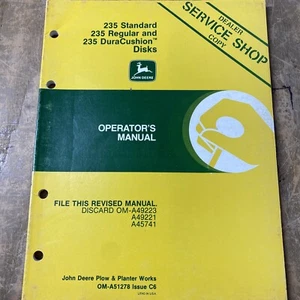 John Deere Manual 235 Standard Regular & DuraCushion OM-A51278 21JS1560-M1 - Picture 1 of 1