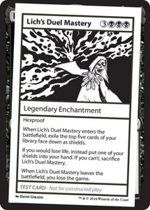 Lich's Duel Mastery x1 1x Mystery Booster 2 Playtest Card NM MTG - Picture 1 of 1