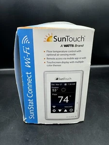 SunStat Connect Suntouch Command Programmable Wi-Fi Thermostat Floor Heat Smart - Picture 1 of 8