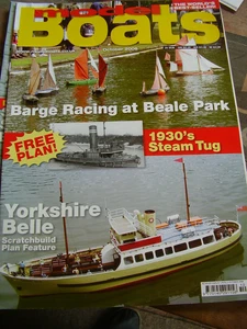 MODEL BOATS OCTOBER 2008 ARCHER STEAM TUG PLAN YORKSHIRE BELLE HMS GANNET - Picture 1 of 1