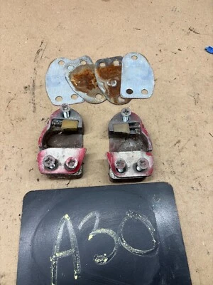 1961 64 1965 66 FORD TRUCK F100 F250 F350 M100 DOOR LATCH STRIKER SET W/SHIMS OE - Image 1 of 4