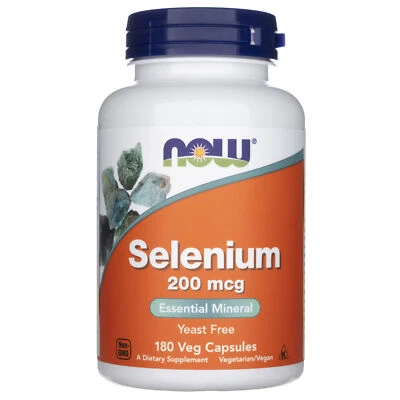 NOW FOODS Selenio (Selenio) 200 mcg 180 Cápsulas