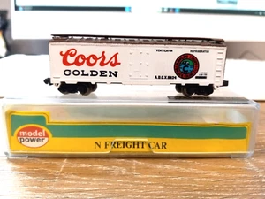 MODEL POWER , N SCALE. 40' REEFER CAR. COORS. W/METAL WHEELS. FREE SHIPPING - Picture 1 of 18