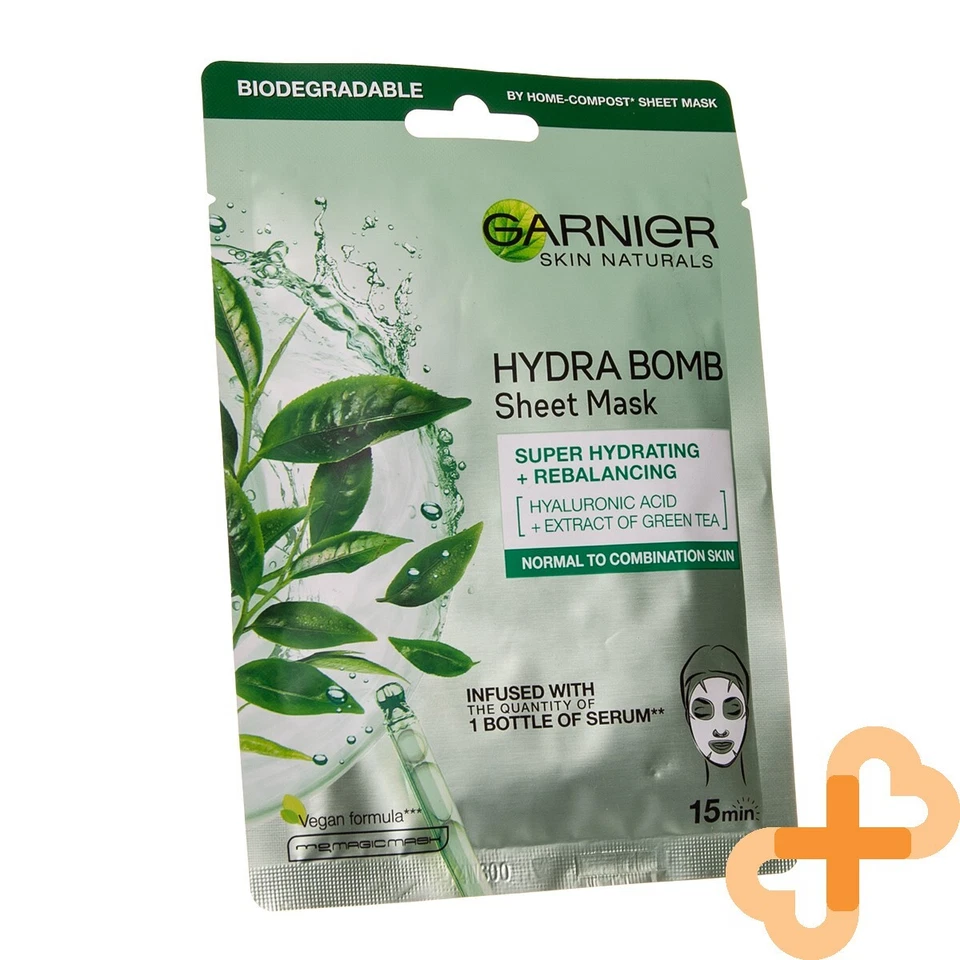 GARNIER Skin Naturals Hydra Moisturizing Face Mask Green Tea Extract 32 g - Image 1 of 4
