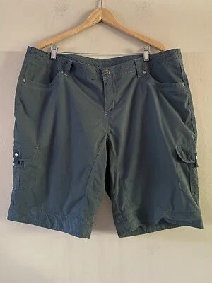 Kuhl Women’s Splash Blue Gray 13” Cargo Shorts Hiking Trails Outdoor Size 20W - Image 1 of 4
