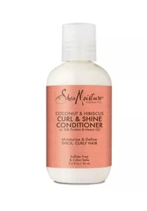 Shea Moisture Coconut & Hibiscus Curl & Shine Conditioner 3.2fl oz (SET OF 3) - Picture 1 of 1