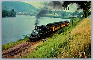 Postcard Steamtown USA Bellows Falls VT #15 ex Rahway Valley NJ Locomotive 2-8-0 - Picture 1 of 2