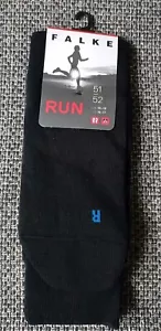 Falke Run Running Socks Cotton Black Size UK 15-16 - Picture 1 of 6