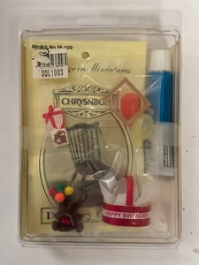 Dollhouse Miniature - Dee's Mini Gifts - Personalized Gift Kit - Birthday Theme - Picture 1 of 6