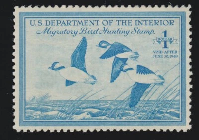 US RW15 $1 Duck Hunting Mint XF OG NH SCV $60 - Image 1 of 2