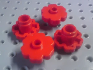 Lego Planta Flor 2x2 con Agujero [4728] Rojo x4 - Imagen 1 de 3