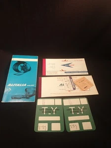 2 Anciens Billets d'avion ALITALIA ET AIR INTER 1967 - Bild 1 von 6