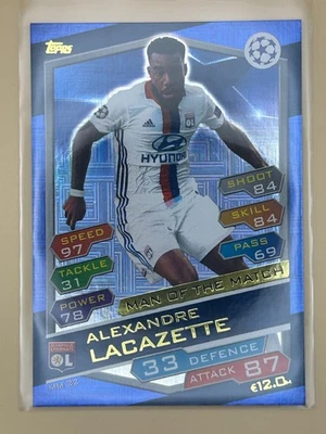 2016-17 Topps Match Attax UCL - Man of the Match Alexandre Lacazette #MM 22... - Image 1 of 2