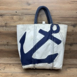 Sea Bags Maine Navy Anchor Tote mit Hanfseilgriffen - Bild 1 von 9
