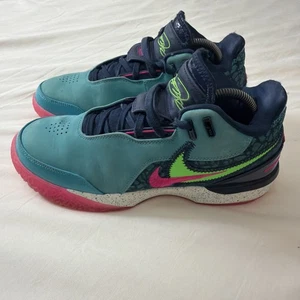 Nike Lebron NXXT Gen AMPD South Beach Miami Basketball Shoes Size 8.5 FJ1566-300 - Picture 1 of 24
