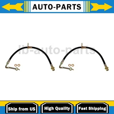 2x Brake Hose Front For Toyota Tacoma 2.7L RWD 2005-2013 - Image 1 of 4