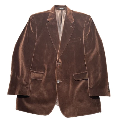 Blazer De Colección Ralph Lauren Terciopelo Para Hombre 42R Abrigo Deportivo Marrón Chaqueta de 2 Botones Usado en Excelente Condición Foto 1 de 4