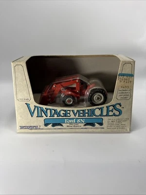 Ertl Ford 8N Tractor Red Loader Vintage Vehicle made USA  1/43 FD-2512-1HEO-R-B - Image 1 of 4