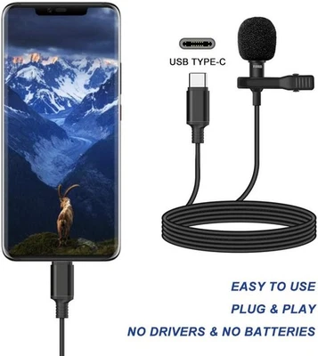 Type C to 3.5mm Micro Condenser Record Studio Tripod Live Stand for Cell Phone - Image 1 of 4