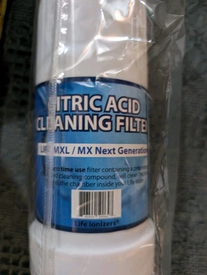 New Life Ionizers Citric Acid Cleaning Descaling Filter - MXL M X NG Series New - Image 1 of 3