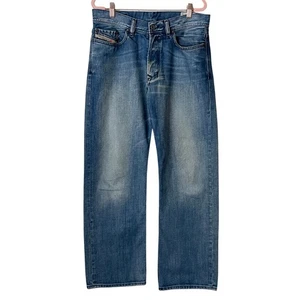 Diesel Jeans Mens 33x32 Blue Quratt Straight Leg Relaxed Denim Cotton Grunge Y2K - Picture 1 of 11