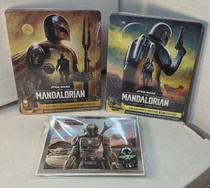 The Mandalorian: Season 1 + 2 4K Steelbooks + Collector PIN - NEW - Box SHIPPING - Picture 1 of 8