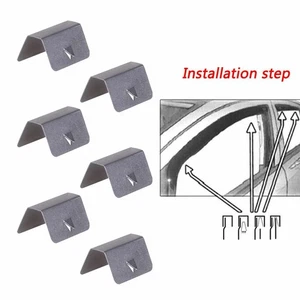 Securely Attach Wind Rain Deflectors with these Stainless Steel Clips (6Pcs) - Picture 1 of 12