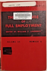 Die Herausforderung der Vollbeschäftigung von William Lineberry HC 1962 Ex Libris - Bild 1 von 13