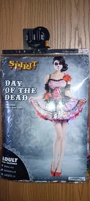 Spirit Halloween Costume Day Of The Dead Adult Womens Size Small 4/6 Dress... - Image 1 of 4