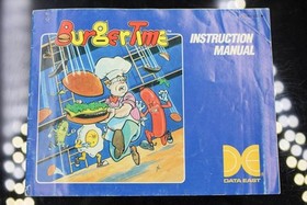 NO GAME- Authentic Manual ONLY! Nintendo NES BURGERTIME