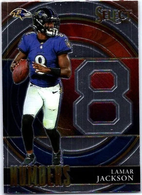 2021 Panini Select #SN-5 Lamar Jackson Select Numbers - Image 1 of 2