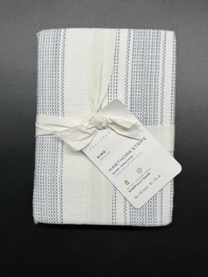 POTTERY BARN HAWTHORN RAYA 1 KING SHAM NUEVO AZUL Foto 1 de 3