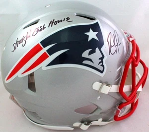 Randy Moss Autographed New England Patriots F/S Speed Authentic Helmet w/ Insc * - Picture 1 of 6