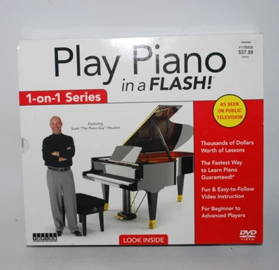 Play Piano In A Flash! 1-on-1 Series (11 DVDs) Scott Houston PBS Lessons NEW - Image 1 of 2