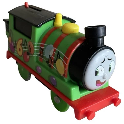 Thomas & Friends trem de festa motorizado brinquedo motor Percy por Mattel 6 verde 2021 - Imagem 1 de 4