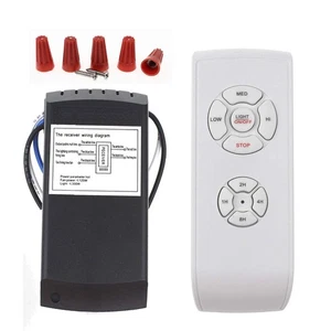 Universal Ceiling Fan Remote Control Kit, 3-in-1 AC Motor Ceiling Fan Light T... - Foto 1 di 9
