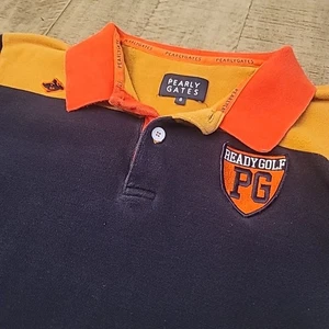 Vintage Genuine PEARLY GATES Golf Men Japanese Polo Sz 6 Color Block Embroidered - Picture 1 of 15