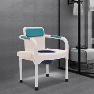 Cómodas de cabecera silla silla inodoro cómoda inodoro con reposabrazos hogar - Imagen 1 de 11
